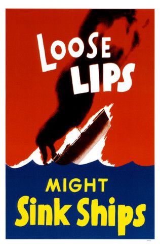 loose lips might sink ships privacy poster