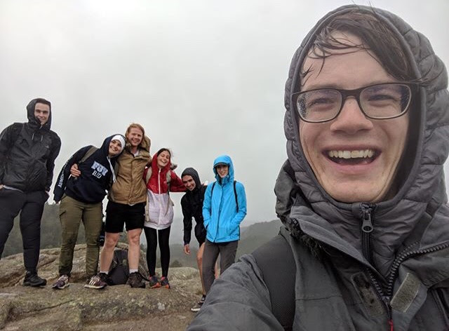 Group of friends on mountain